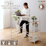 さわやかな足掛けスタンディングデスク ホワイトオーク FSUD-120-WOK