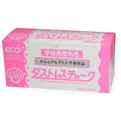 ダストレス蛍光チョーク 72本 赤 DCK-72-R