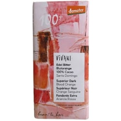VIVANI 100%カカオ with ブラットオレンジ オーガニックチョコレート デメター 90g