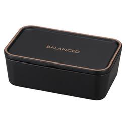C18038-1 BARANCED 抗菌一段ランチ 600ml 弁当箱 BK（ブラック） mbaranced1