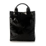 cache01540 [10-00-01540 cache cache カシュカシュ タテ型ショッパー トートバッグ ブラック]