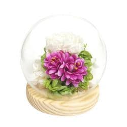 C38311 お供え ガラスドーム 四季と暦 霜月 glassdomeshiki2