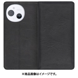 WORK10AO-BK-ASE9 [AQUOS sense9 用 LOOF ROYALE スマホケース ケース カバー 手帳型ケース カード収納 マグネット付き 本革 ベルトなし]