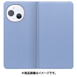 WORK16AO-BU-ASE9 [AQUOS sense9 用 LOOF PASTEL スマホケース ケース カバー 手帳型ケース カード収納 マグネット付き 本革 ベルトなし]