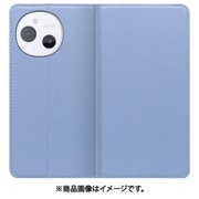 WORK16AO-BU-ASE9 [AQUOS sense9 用 LOOF PASTEL スマホケース ケース カバー 手帳型ケース カード収納 マグネット付き 本革 ベルトなし]