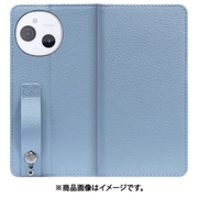 WORK23AO-BU-ASE9 [AQUOS sense9 用 LOOF HOLD スマホケース ケース カバー 手帳型ケース 背面ベルト カード収納 本革 マグネットなし]
