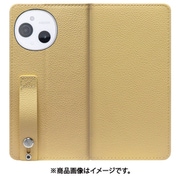 WORK23AO-YL-ASE9 [AQUOS sense9 用 LOOF HOLD スマホケース ケース カバー 手帳型ケース 背面ベルト カード収納 本革 マグネットなし]