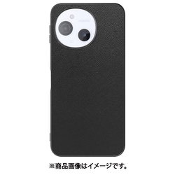 WORK24AO-BK-ASE9 [AQUOS sense9 用 LOOF CASUAL-SHELL スマホケース 背面 ケース カバー ハードケース ストラップホール]