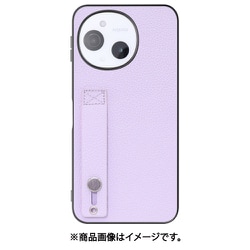 WORK26AO-PL-ASE9 [AQUOS sense9 用 LOOF HOLD-SHELL スマホケース 背面 ケース カバー ハードケース 背面ベルト 本革 ストラップホール]