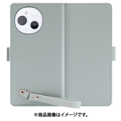 WORK29AO-GN-ASE9 [AQUOS sense9 用 LOOF MACARON スマホケース ケース カバー 手帳型ケース カード収納 ストラップ ベルト付き マグネット付き 本革]