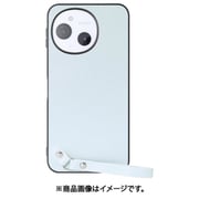 WORK33AO-BU-ASE9 [AQUOS sense9 用 LOOF MACARON-SHELL スマホケース 背面 ケース カバー ハードケース ストラップ付き 本革 ストラップホール]