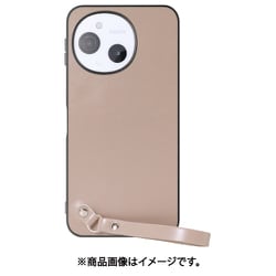 WORK33AO-CM-ASE9 [AQUOS sense9 用 LOOF MACARON-SHELL スマホケース 背面 ケース カバー ハードケース ストラップ付き 本革 ストラップホール]