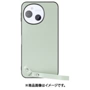 WORK33AO-GN-ASE9 [AQUOS sense9 用 LOOF MACARON-SHELL スマホケース 背面 ケース カバー ハードケース ストラップ付き 本革 ストラップホール]