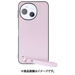 WORK33AO-PL-ASE9 [AQUOS sense9 用 LOOF MACARON-SHELL スマホケース 背面 ケース カバー ハードケース ストラップ付き 本革 ストラップホール]