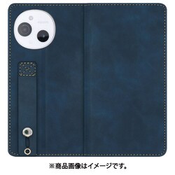 WORK42AO-BU-ASE9 [AQUOS sense9 用 LOOF HOLD-LITE スマホケース ケース カバー 手帳型ケース 背面ベルト カード収納 ベルトなし マグネットなし]