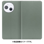 WORK47AO-DG-ASE9 [AQUOS sense9 用 LOOF BOOK スマホケース ケース カバー 手帳型ケース カード収納 本革 マグネットなし ベルトなし]