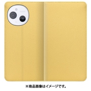 WORK47AO-YL-ASE9 [AQUOS sense9 用 LOOF BOOK スマホケース ケース カバー 手帳型ケース カード収納 本革 マグネットなし ベルトなし]