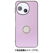 WORK48AO-PL-ASE9 [AQUOS sense9 用 LOOF RING-SHELL スマホケース 背面 ケース カバー ハードケース スマホリング リング付き 本革 ストラップホール]