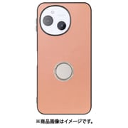 WORK48AO-RS-ASE9 [AQUOS sense9 用 LOOF RING-SHELL スマホケース 背面 ケース カバー ハードケース スマホリング リング付き 本革 ストラップホール]