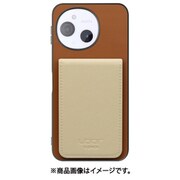 WORK56SCAO-CMBG-ASE9 [AQUOS sense9 用 LOOF BASIC-SHELL SLIM CARD 2カード ケース 背面 カード収納 カード入れ カードポケット カバー スマホケース 薄型 大容量 本革]