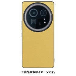 WORK25AO-YL-AR9P [AQUOS R9 pro 用 LOOF LUXURY-SHELL スマホケース 背面 ケース カバー ハードケース 本革 ストラップホール]