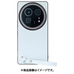 WORK33AO-BU-AR9P [AQUOS R9 pro 用 LOOF MACARON-SHELL スマホケース 背面 ケース カバー ハードケース ストラップ付き 本革 ストラップホール]