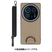 WORK37AO-BN-AR9P [AQUOS R9 pro 用 LOOF STRAP-SHELL スマホケース 背面 ケース カバー ハードケース ショルダー スマホショルダー ハンドストラップ 本革]