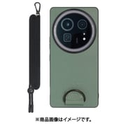 WORK37AO-GN-AR9P [AQUOS R9 pro 用 LOOF STRAP-SHELL スマホケース 背面 ケース カバー ハードケース ショルダー スマホショルダー ハンドストラップ 本革]