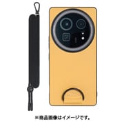WORK37AO-YL-AR9P [AQUOS R9 pro 用 LOOF STRAP-SHELL スマホケース 背面 ケース カバー ハードケース ショルダー スマホショルダー ハンドストラップ 本革]