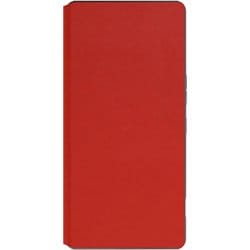 WORK38AO-RD-AR9P [AQUOS R9 pro 用 LOOF SLIM-FIT スマホケース 背面 ケース カバー 手帳型 ハードケース カード収納 ポケットあり/なし マグネットなし ストラップホール]