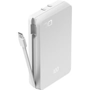 モバイルバッテリー SMARTCOBY Ex03 SLIM PLUG&CABLE 8000mAh 30W ホワイト CIO-MB30W2C-8K-EX03-WH