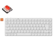 K3 Max QMK/VIA ワイヤレス カスタム・メカニカルキーボード-White LED-JIS配列(テンキーレス) / ホワイトボディ-Gateronロープロファイル2.0スイッチ赤軸 K3M-O1-JIS