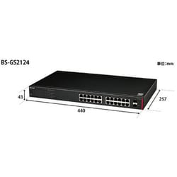 Buffalo - BUFFALO レイヤー2 Giga スマートスイッチ 24ポート Buffalo 法人向け レイヤー2 Giga スマートスイッチ 24ポート BS