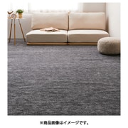 ペットにやさしい平織カーペット ラウム 江戸間2畳 176×176 ブラック