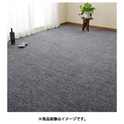 ペットにやさしい平織カーペット ラウム 団地間6畳 255×340 ブラック