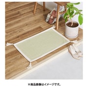 インド綿のふっくら玄関マット アルト 50×80 グリーン