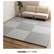 水拭きできる い草風置き畳 おぼろ 同色12枚組 82×82×2.5 ブルー
