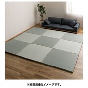 新素材で丈夫 ハイブリッド置き畳 綾瀬 6枚組 82×82×2.5 ブルー