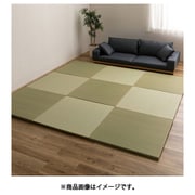 新素材で丈夫 ハイブリッド置き畳 綾瀬 6枚組 82×82×2.5 グリーン
