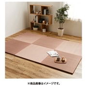 カラーの選べる軽量置き畳 綾川 同色6枚組 82×82×2.5 レッド