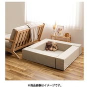 チョコキッズ BE キッズコーナー コソウ ブロック:100×20×高さ24cm マット:80×80×厚み2cm ベージュ