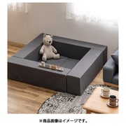 チョコキッズ D/GY キッズコーナー コソウ ブロック:100×20×高さ24cm マット:80×80×厚み2cm ダークグレー