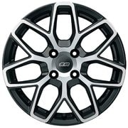 MUGEN(無限) アルミホイール MDY 15×5.0J 4H-100 +45 フラットブラックミラーフェイス 42700-XNH-550U-45