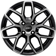 MUGEN(無限) アルミホイール MDY 15×5.0J 4H-100 +45 ブラッククリアミラーフェイス 42700-XNV-550X-45