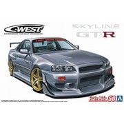 アオシマ ザ・チューンドカー No.50 1/24 C-WEST BNR34 スカイラインGT-R '02（ニッサン） [組立式プラスチックモデル]