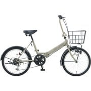 折りたたみ自転車 ジオクロス ミニ グレージュ GCM06C#581