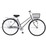 シティサイクル ナイトアロー27キャリア付 マットチタンシルバー KAD27B#956