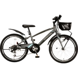 子ども用自転車 ブレンダー CTB226 22インチ 外装6段変速 マットガンメタル YG-1525