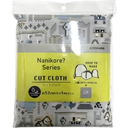 NNF-19C BK [ナニコレシリーズ 生地 オックス ドットピクチャーマップ 52cm巾×1mカット ブラック]