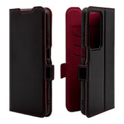8472OA3BSMBKR [OPPO A3 5G 用 手帳型 薄型 カード入れ スタンド機能 シンプル サイドマグネット オッポ BK RD]